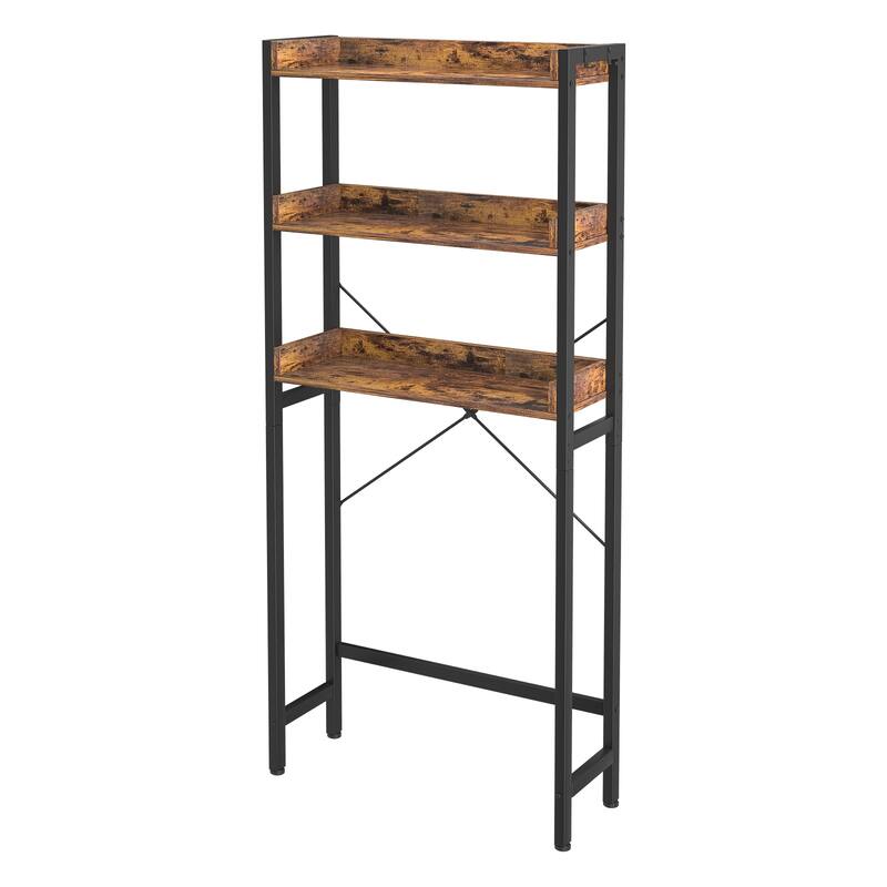 Over-The-Toilet Storage Rack, 3-Tier Bathroom Organizer Shelf Over Toilet