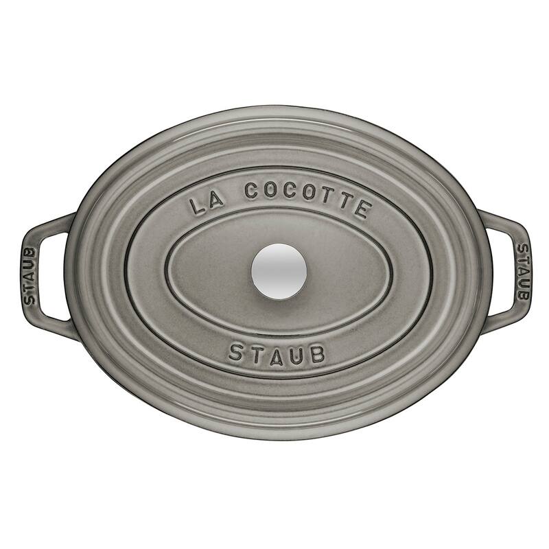 STAUB Cast Iron Oval Cocotte, Dutch Oven, 5.75-quart, serves 5-6, Made in France - 5.75-qt