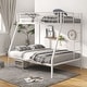 preview thumbnail 3 of 19, Costway Twin Over Full Metal Bunk Bed with Integrated Ladder