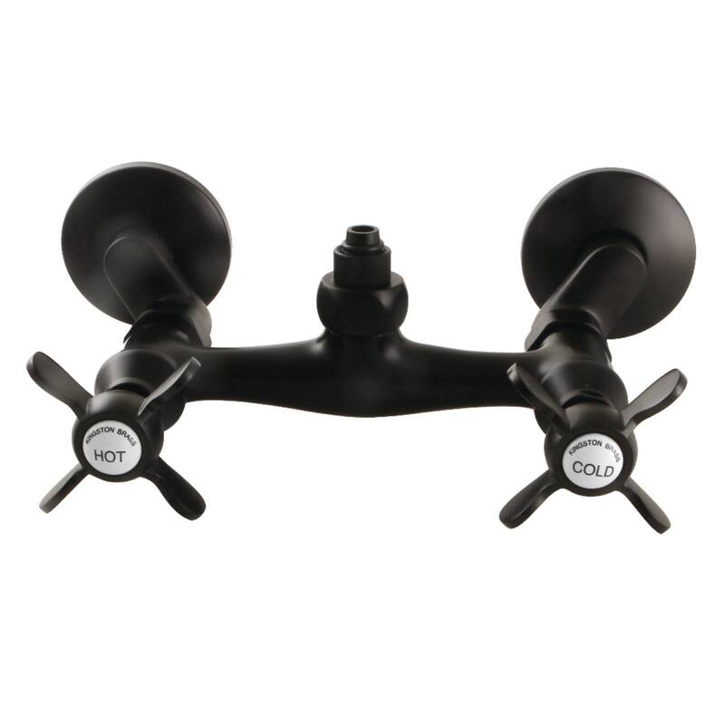 Kingston Brass CC213.BEX Essex Wall Mounted Tub Filler - Matte Black