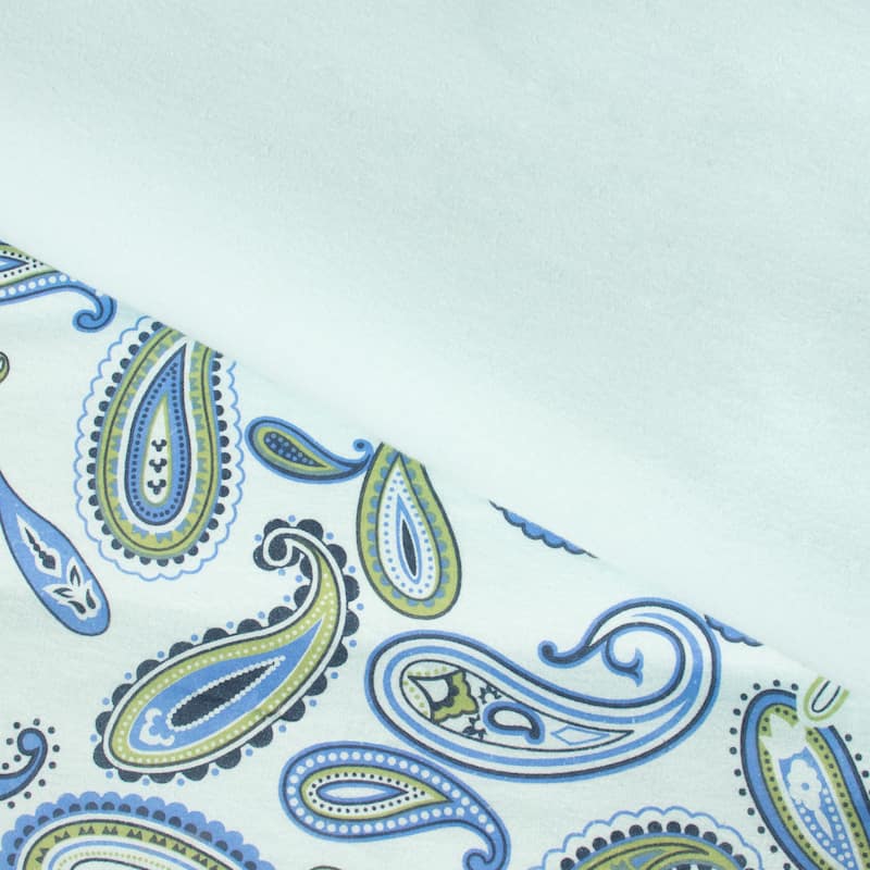 Vintage Floral Paisley Flannel Cotton Duvet Cover Set by Superior