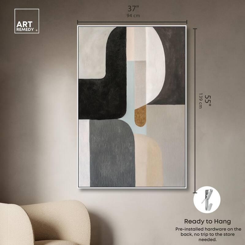 Interlocking Segments III Canvas by Art Remedy