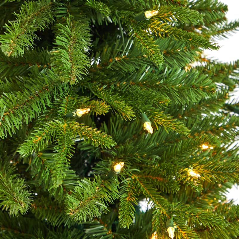 3ft. Fir Artificial Christmas Tree in Decorative Planter with 272 Branches & 50 Warm White Lights - Charming X-Mas Accent