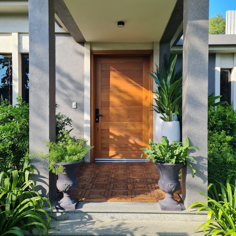 DreamPatio Fiberstone Urn Planter (21 inch H x 15 inch D) - 15"x15"xH21"