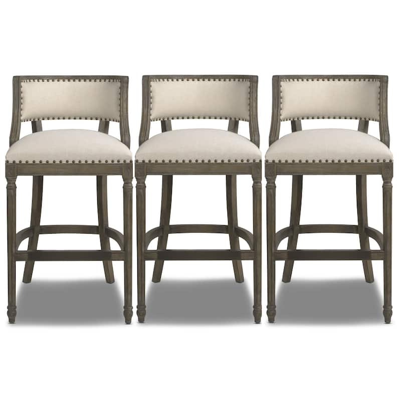 Paris Farmhouse Counter and Bar Stool with Backrest