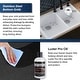 preview thumbnail 84 of 89, Karran Drop-In Quartz 33 in. 1-Hole 60/40 Double Bowl Kitchen Sink Kit