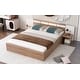 preview thumbnail 18 of 24, Modern Simple Queen Size Platform Bed with Shelves, USB Ports and Sockets Multi-Functional Bed Frame for Kids Teens Adults