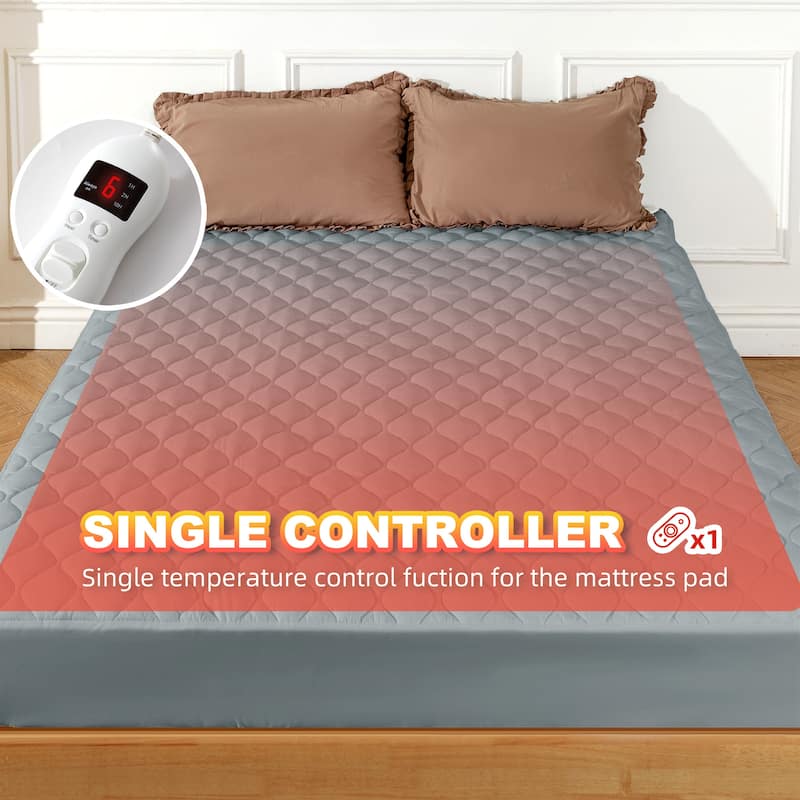 Comfortable Quilted Electric Heated Mattress Pad On Sale Bed Bath