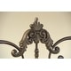 preview thumbnail 3 of 1, Newton Antique Brown Metal Scrollwork Bed