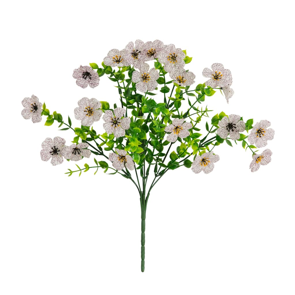 13-in UV Resistant Artificial Daisy Bush (Indoor/Outdoor) - Set of 12