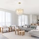 preview thumbnail 9 of 22, Crystal Tree Branch Chandelier Modern Round Ceiling Pendant Light