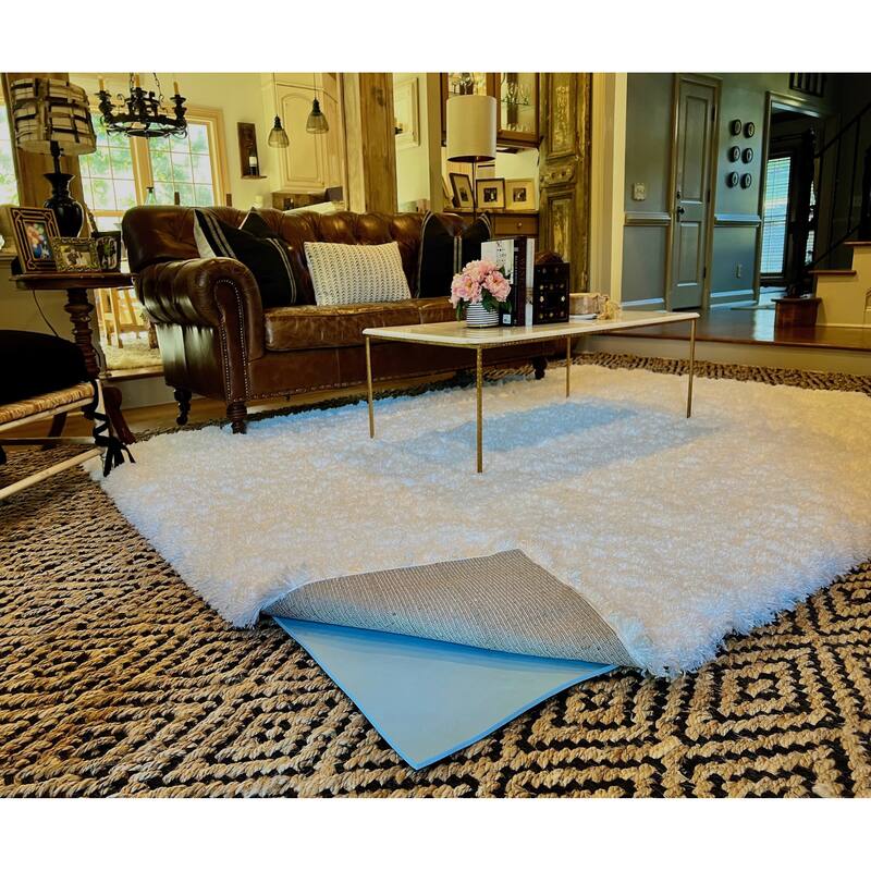 Prata Rug Pad - Memory Foam Bashful Blue Luxury Rug Pad