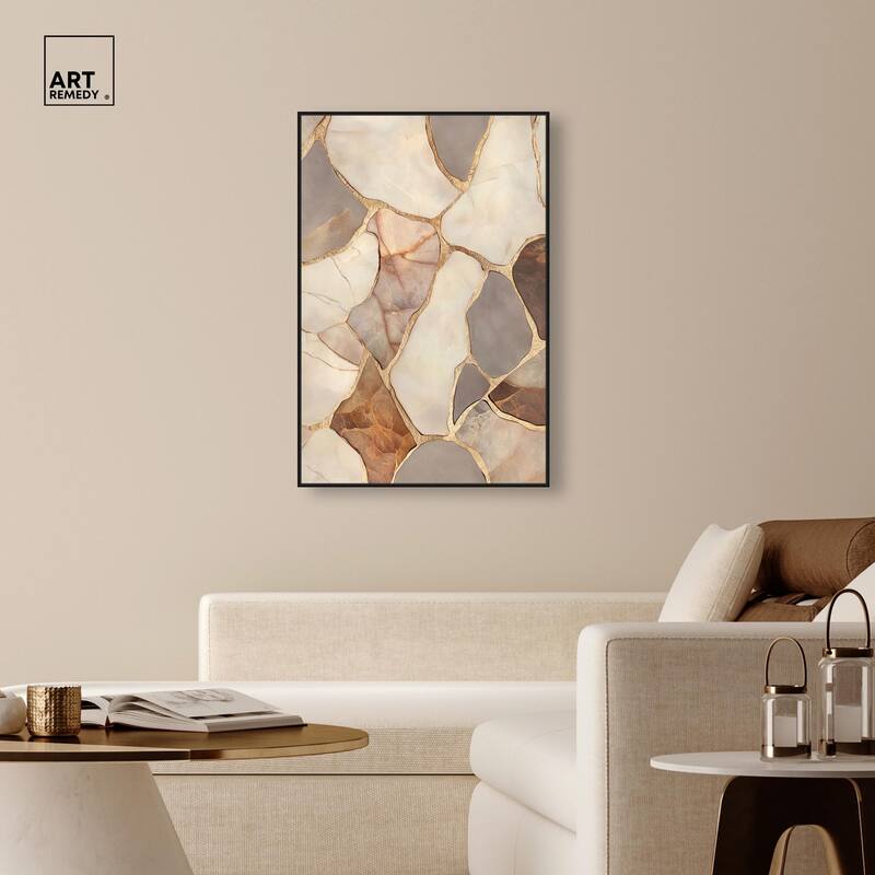 Textured Earthy Tones III Canvas by Art Remedy