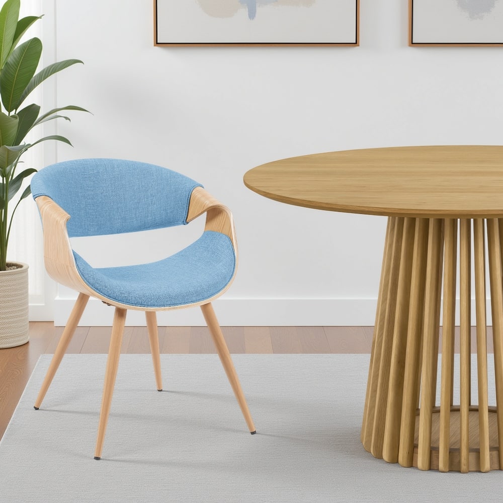 Carson Carrington Skibby Wood and Fabric Mid-century Dining Chair