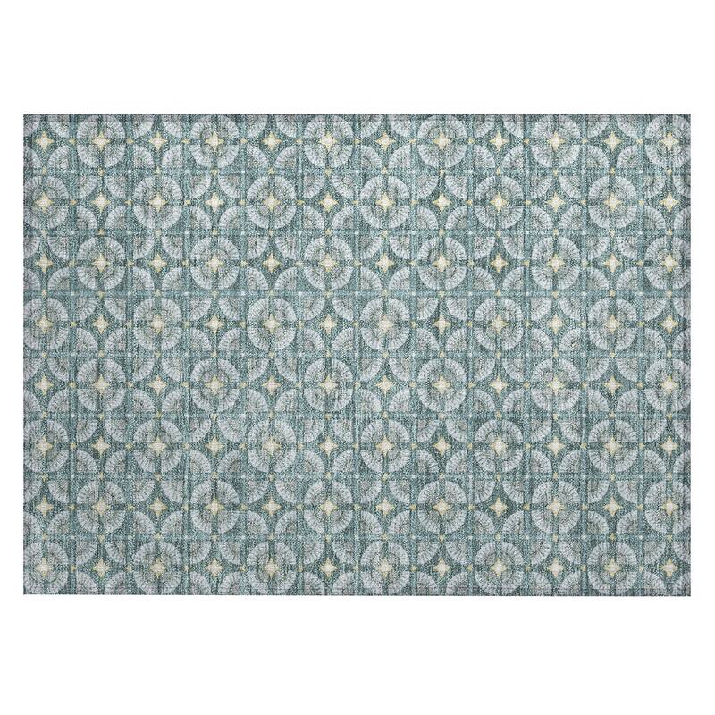 Machine Washable Indoor/ Outdoor Modern Roeland Chantille Rug