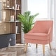 preview thumbnail 6 of 34, Costway Accent Chair Velvet Upholstered Single Sofa with Rubber Wood - 27'' x 25'' x 30''
