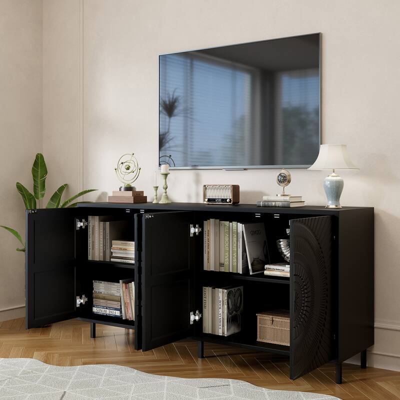 Modern Sideboard Buffet Accent Storage Cabinet
