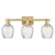Option Brushed Brass / Clear Spiral Fluted