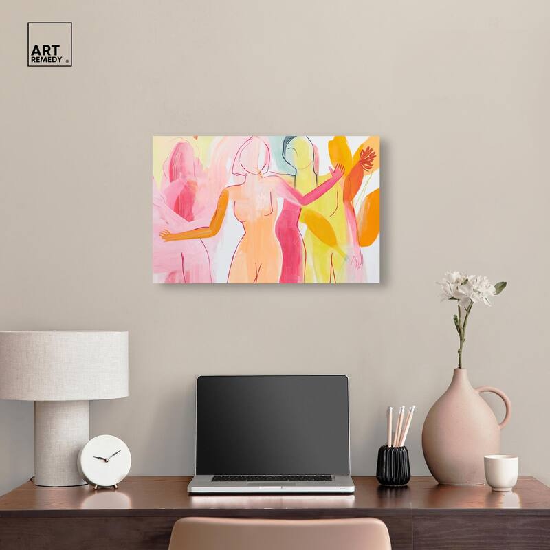Three Graces Canvas by Art Remedy, Gallery Wrapped