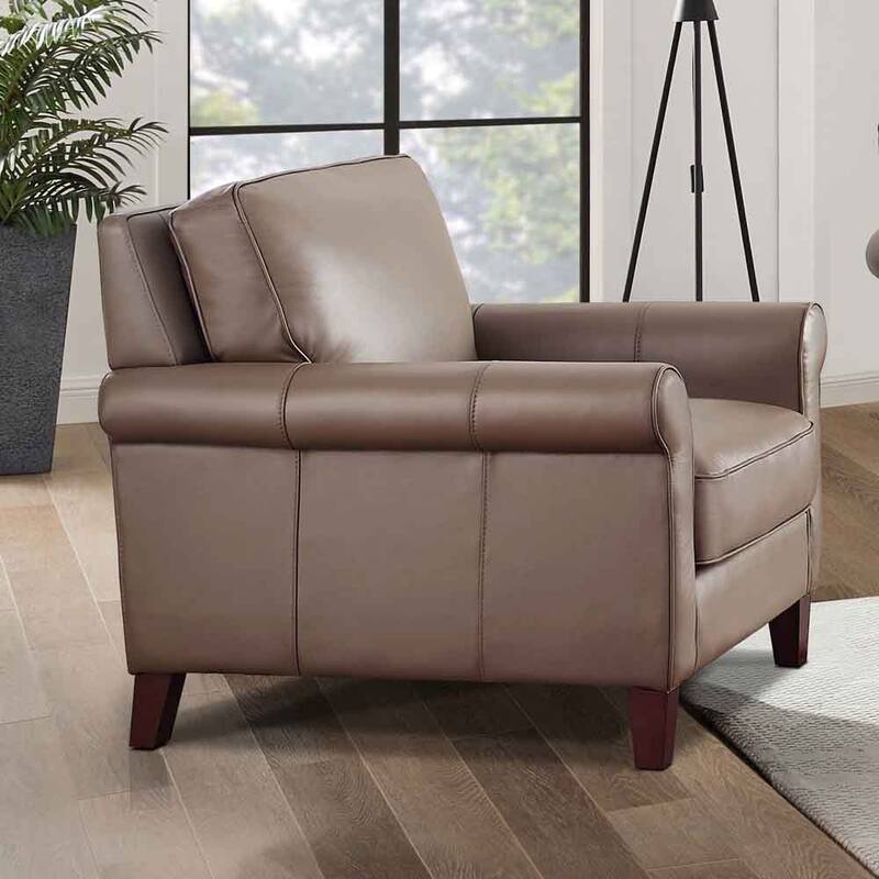 Hydeline Laguna Top Grain Leather Sofa Set, Sofa and Chair - Sofa, Chair