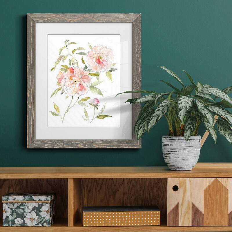 Sketchbook Cottage Rose II-Premium Framed Print - Ready to Hang