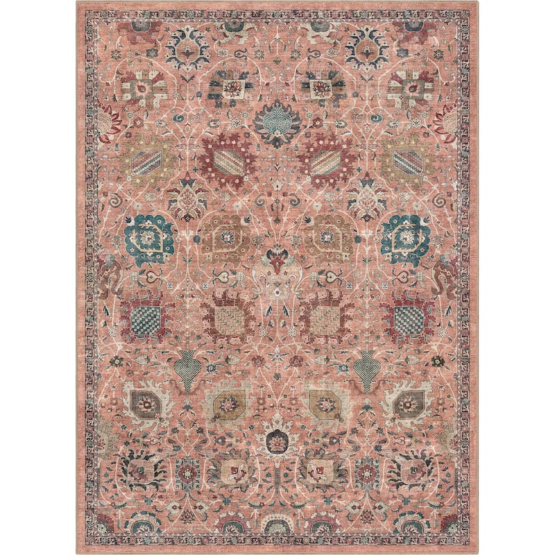Well Woven Apollo Serapi Vienna Medallon Vintage Flat-Weave Area Rug