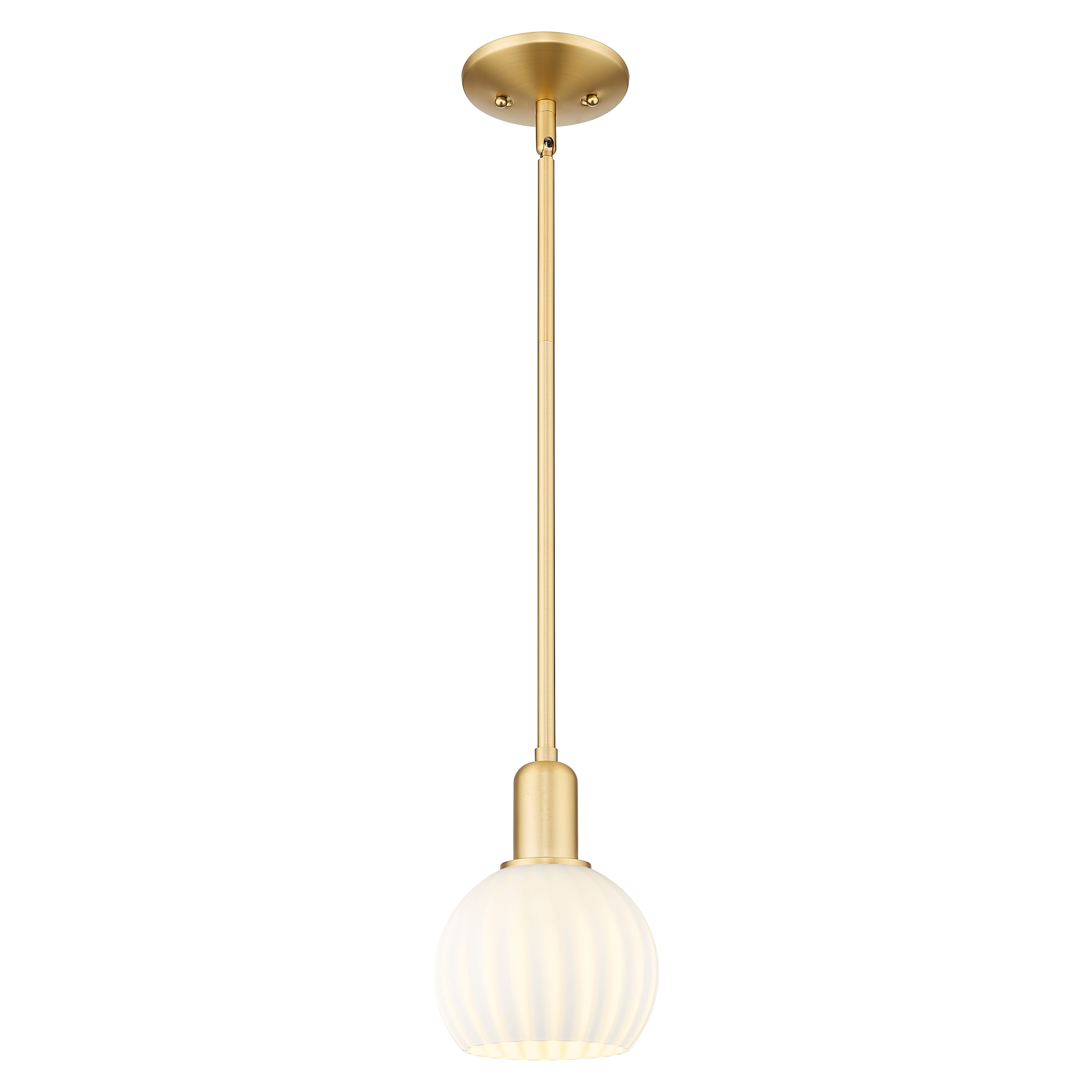 Innovations Lighting Endless Possibilities Arcadia - White Venetian - 1 Light 6" Stem Hung Mini Pendant