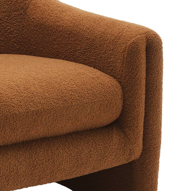 Modern Upholstered Barrel Accent Chair