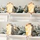 preview thumbnail 5 of 44, Glitzhome 7.5" H Christmas Silver LED Tree Star Gift Box Heavy Duty Stocking Holders Mantel Ornament