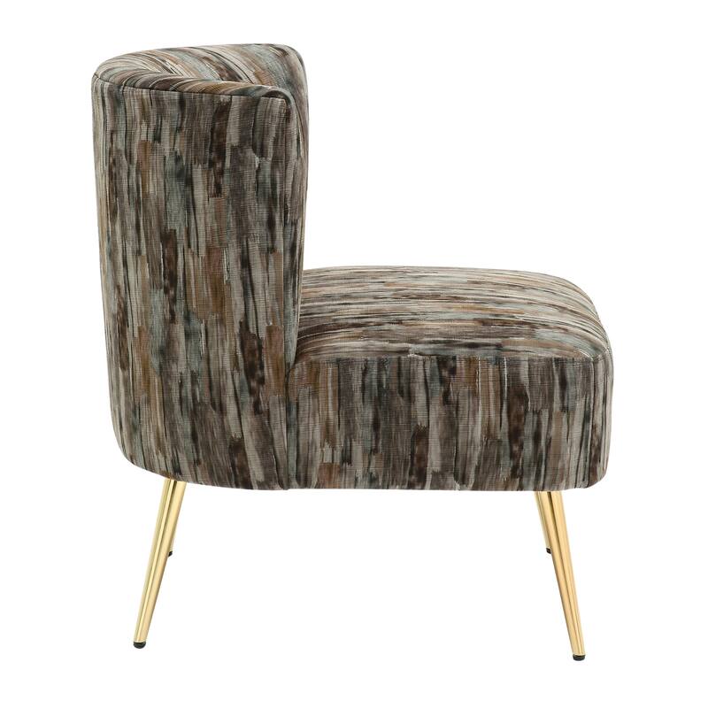 Silver Orchid Harding Slipper Chair