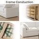 preview thumbnail 5 of 66, Large Down Filled Corner Sectional Sofa Couch with Ottoman for Living Room Set Linen Cloud Sectional Couches