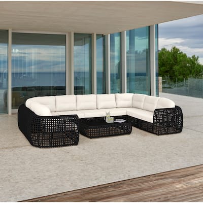 Skyline Design Dynasty 10-Piece Sectional Set with Sunbrella Cushions