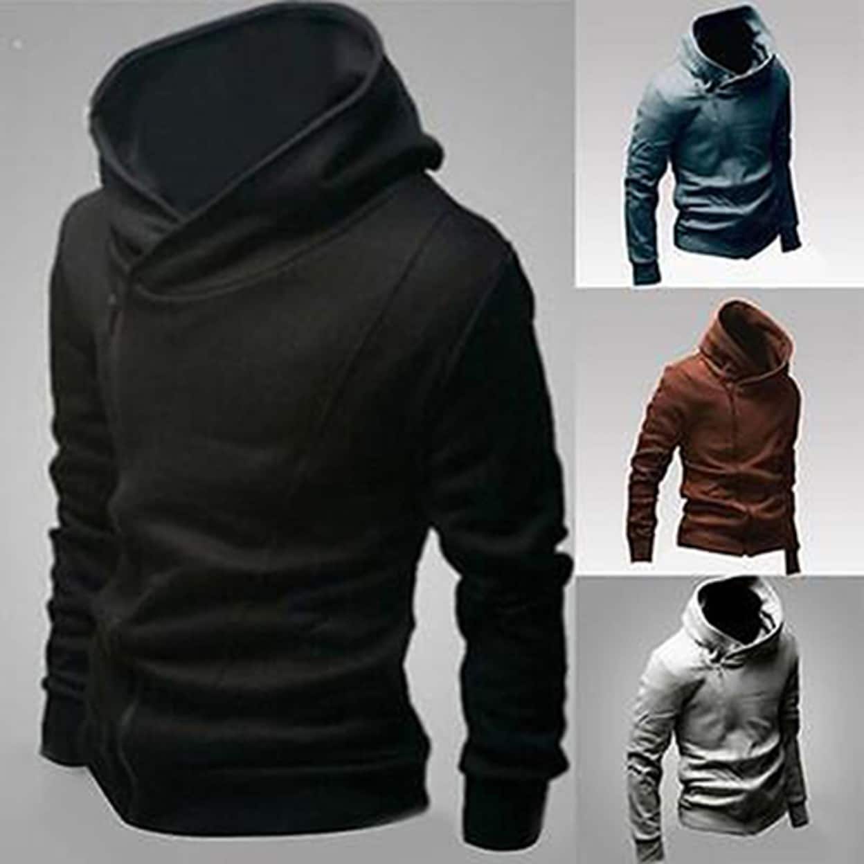 Oblique Zipper Hoodie Mens 2024 lightgames.pro