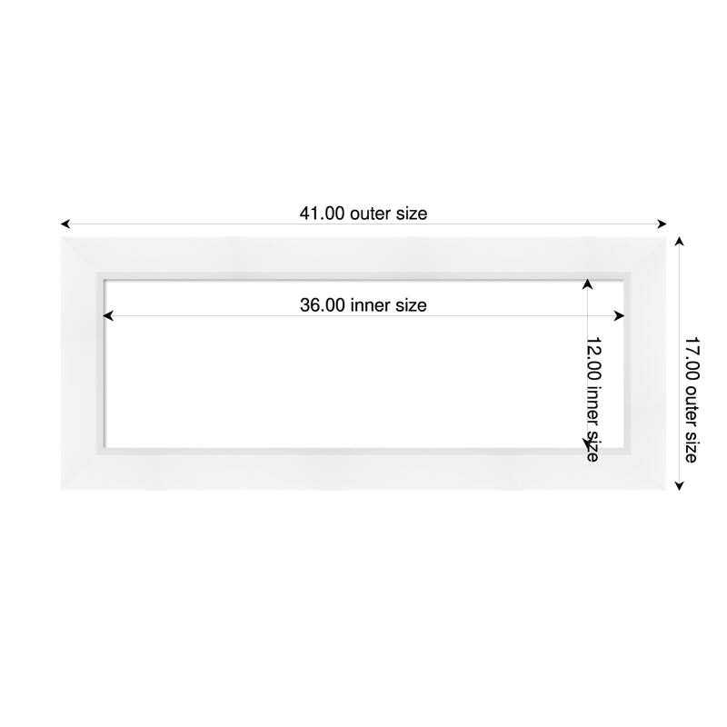 Sloped Framed Dry Erase Magnetic Board - 41 x 17 in - Sloped White