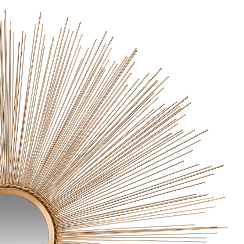 SAFAVIEH Handmade Shaquita Art Gold Sunburst 41-inch Decorative Mirror - 40.8" x 40.8" x 0.8" - 41Wx41Dx1H
