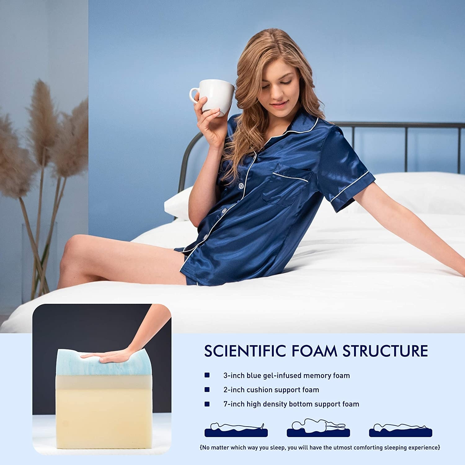 Subrtex Gel-infused Memory Foam Mattress Topper - On Sale - Bed Bath &  Beyond - 32567394