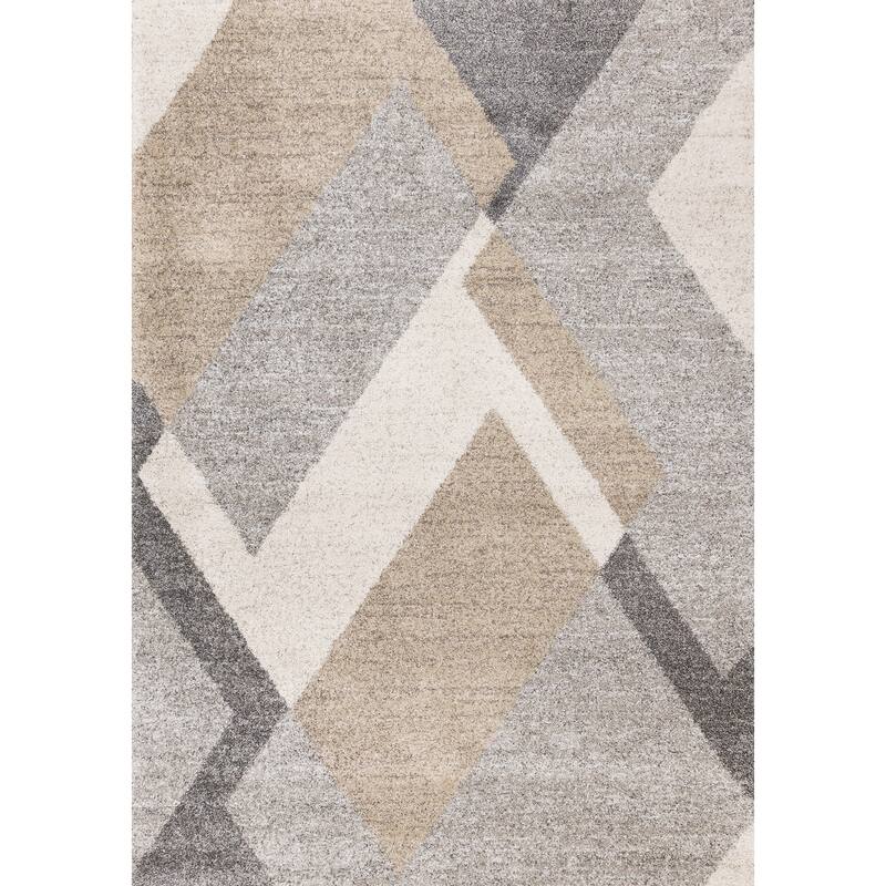 HomeRoots Geometric Modern Rectangle Area Rug