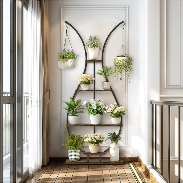 Industrial Multi Tiers Plant Flowers Stand Vase Shaped Planter