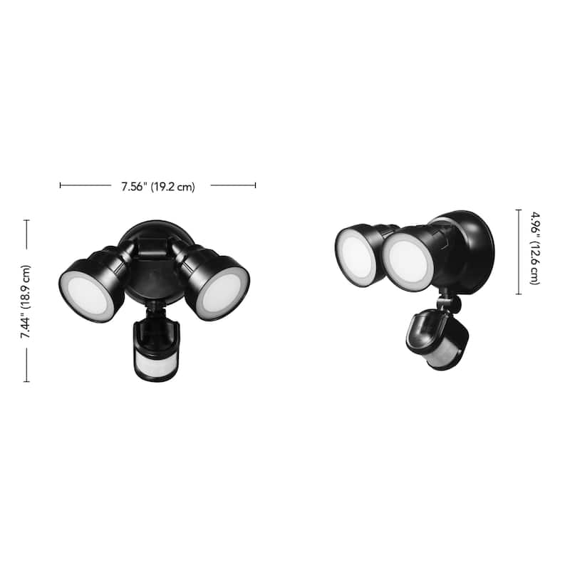 Globe Electric 91008628 Double Light 14-9/16" Wide Adjustable 4000K