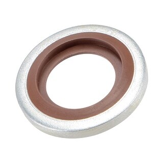 10pcs Bonded Seal Washer G1/8 15.9x8.5x2.8mm Carbon Steel Fluorine ...