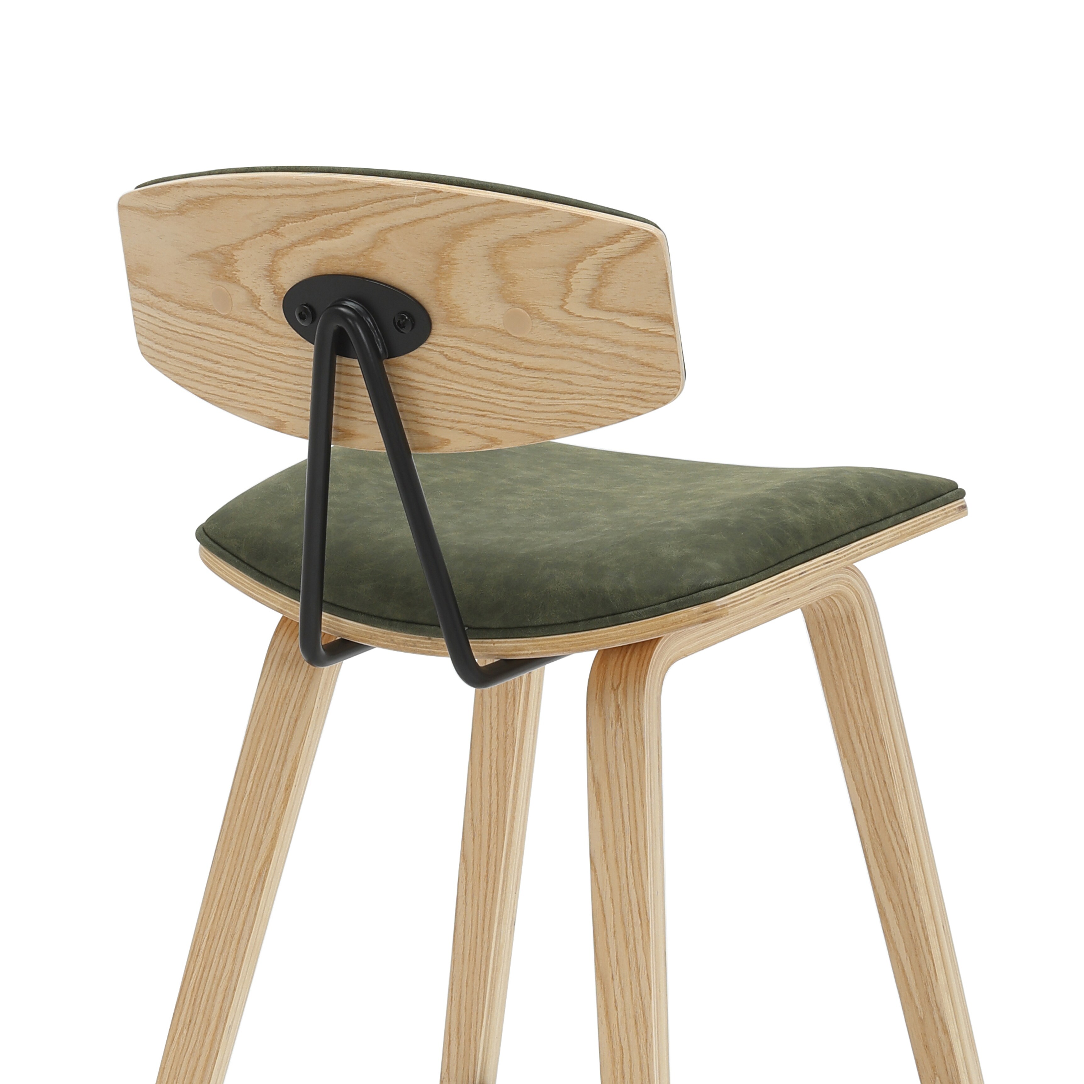 希少　Dos Passos Mid-century Fox Mid-Century Bar Stool, Upholstered Counter Height Chair with