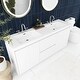 preview thumbnail 142 of 152, Floating Bathroom Vanity with Integrated Resin Top