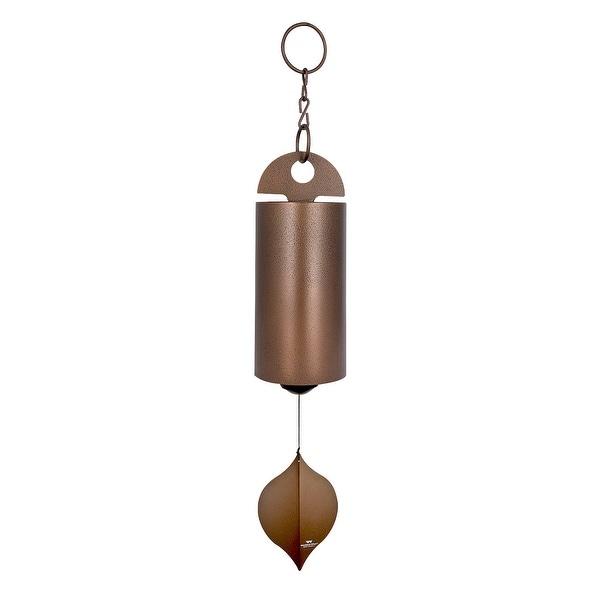 Woodstock Deep Tone Tranquility Bell - Copper Wind Chime Meditation Windbell - 6 in. x 40 in.