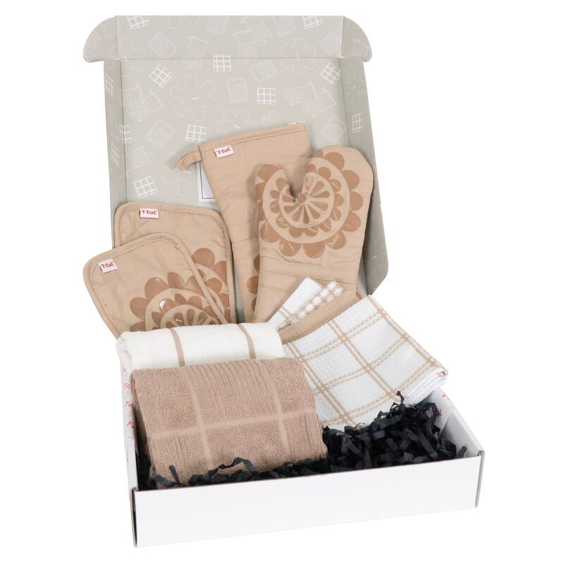 T-fal Complete Collection, 7-Piece Kitchen Gift Set - Beige