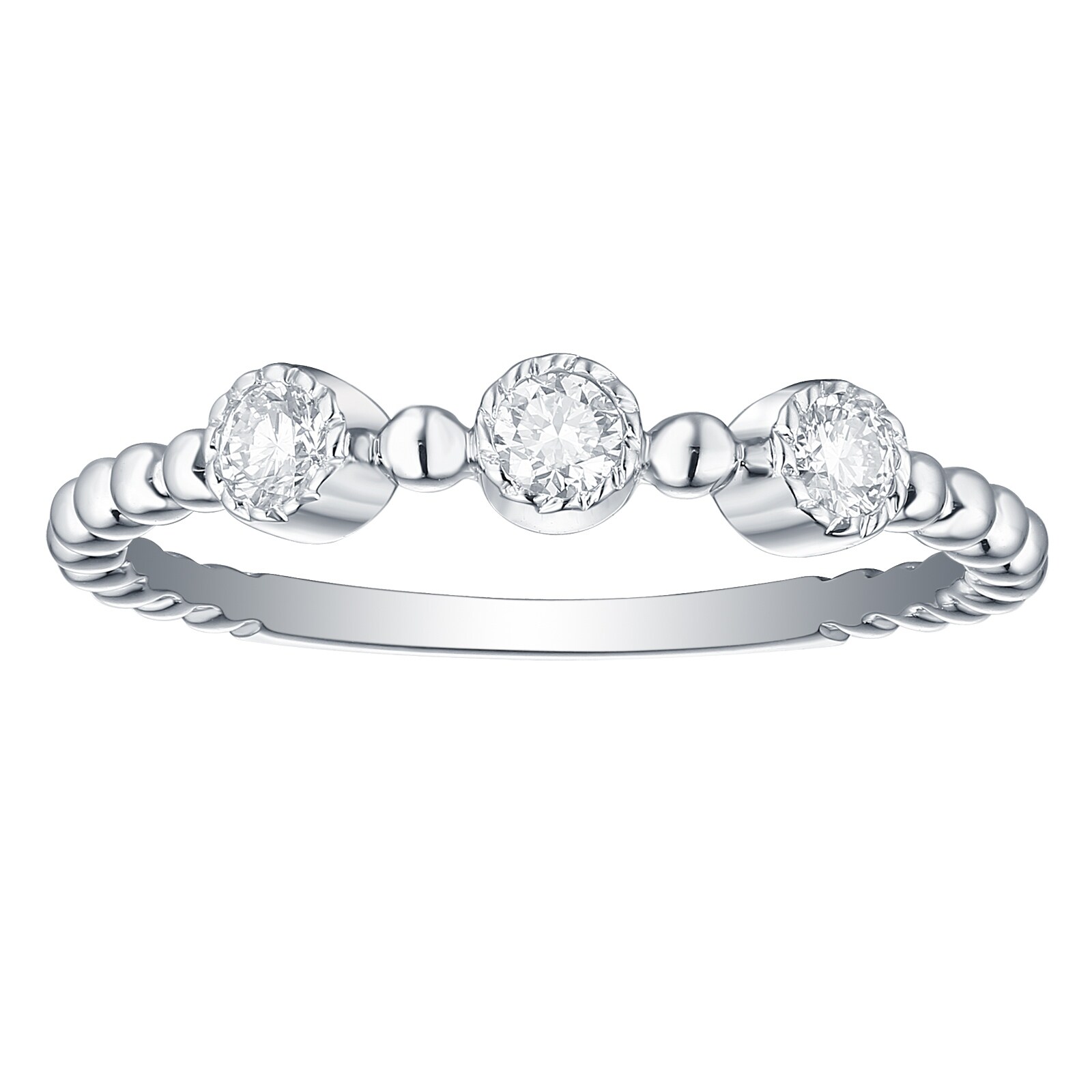 White Gold Round Brilliant Cut Diamond Ladies Engagement Bridal Anniversary Band Stackable by Beverly Hills Jewelers ctw 0.11 Carat White Gold Round Brilliant Cut Diamond Ladies Engagement Bridal Anniversary Band Stackable by Beverly Hills Jewelers ctw 0.11 Carat