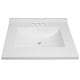 preview thumbnail 18 of 26, Design House White Camilla Cultured Marble Vanity Top Single Bowl Sink