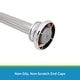 preview thumbnail 14 of 13, Kenney Twist & Fit No Tools Bell End Camlock Tension Shower Curtain Rod, 42-72" - Chrome