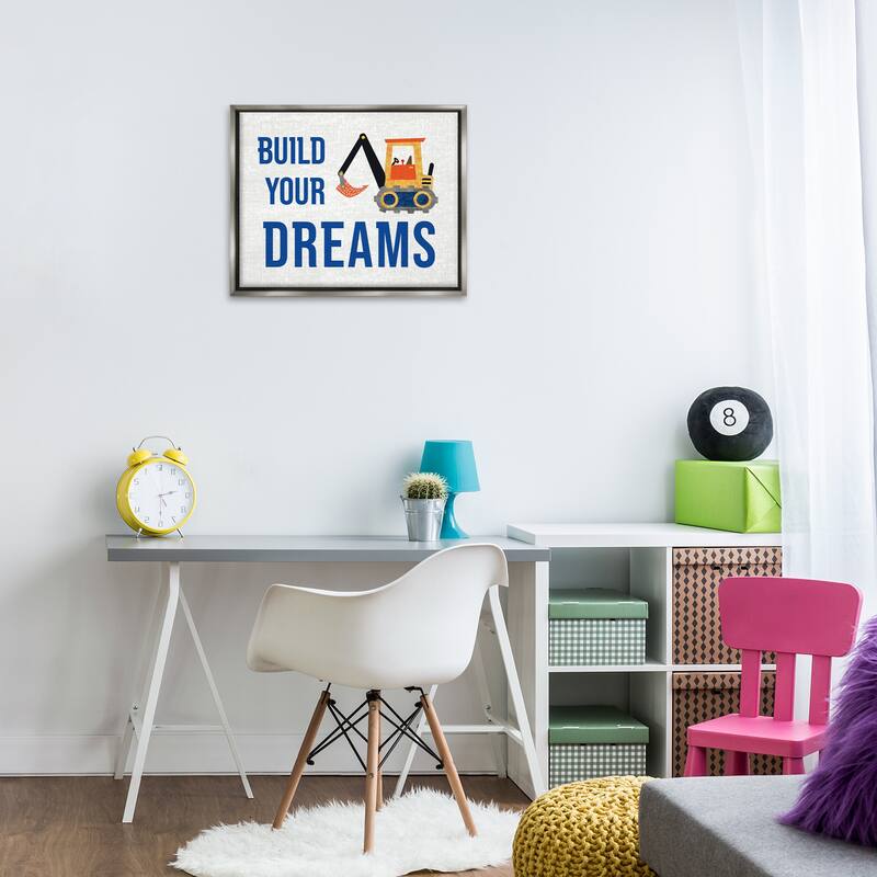 Stupell Build Your Dreams Framed Floater Canvas Wall Art Design By Conrad Knutsen
