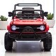 preview thumbnail 23 of 36, 12V Kids Electric Ride-On Car with truck car Remote Control, 4 Motors, Bluetooth, LED& Power Display - Battery Powered Vehicle