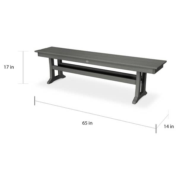 POLYWOOD Farmhouse 65-inch Bench